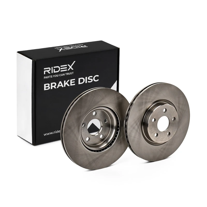 Image of RIDEX 82B3115 Brake disc Front Axle, Vented, Cast Iron, Uncoated, Untreated Cast Iron Brake Disc (82)