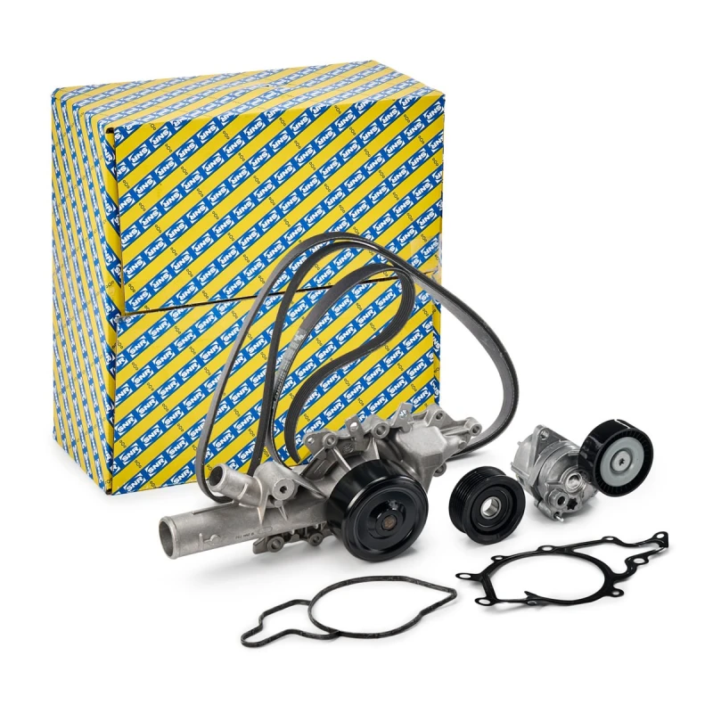 Image of Water Pump + V-Ribbed Belt Kit SNR KAP851.011