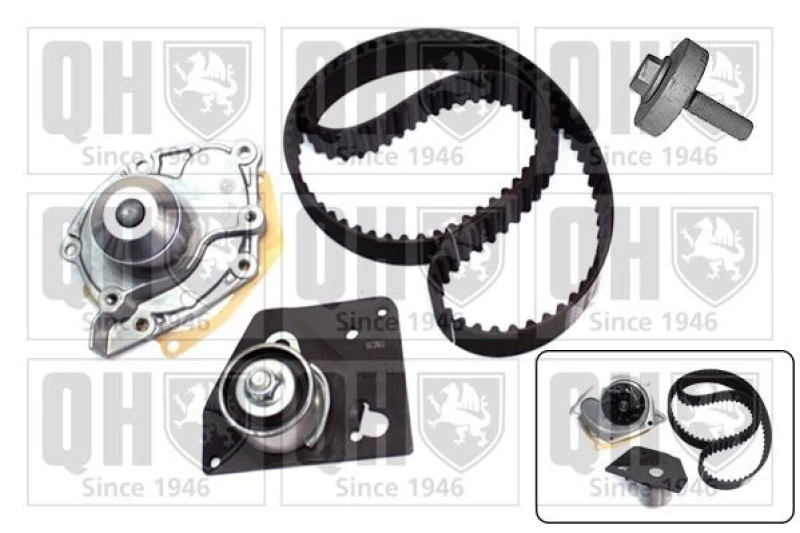 Image of QUINTON HAZELL Water pump and timing belt kit QUINTON HAZELL QBPK6320