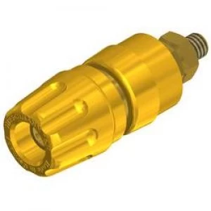 image of Pole terminal Yellow 35 A SKS Hirschmann PKI 10 A Au