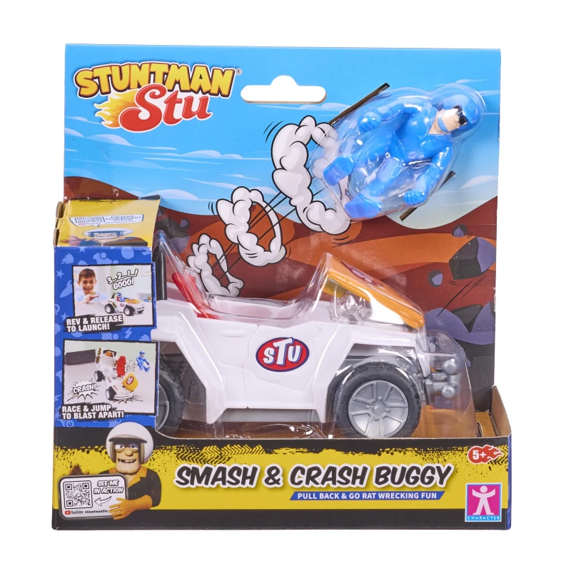 Image of Smash and Crash Buggy Break apart stunt set with ejectable parts toys Stunt toys