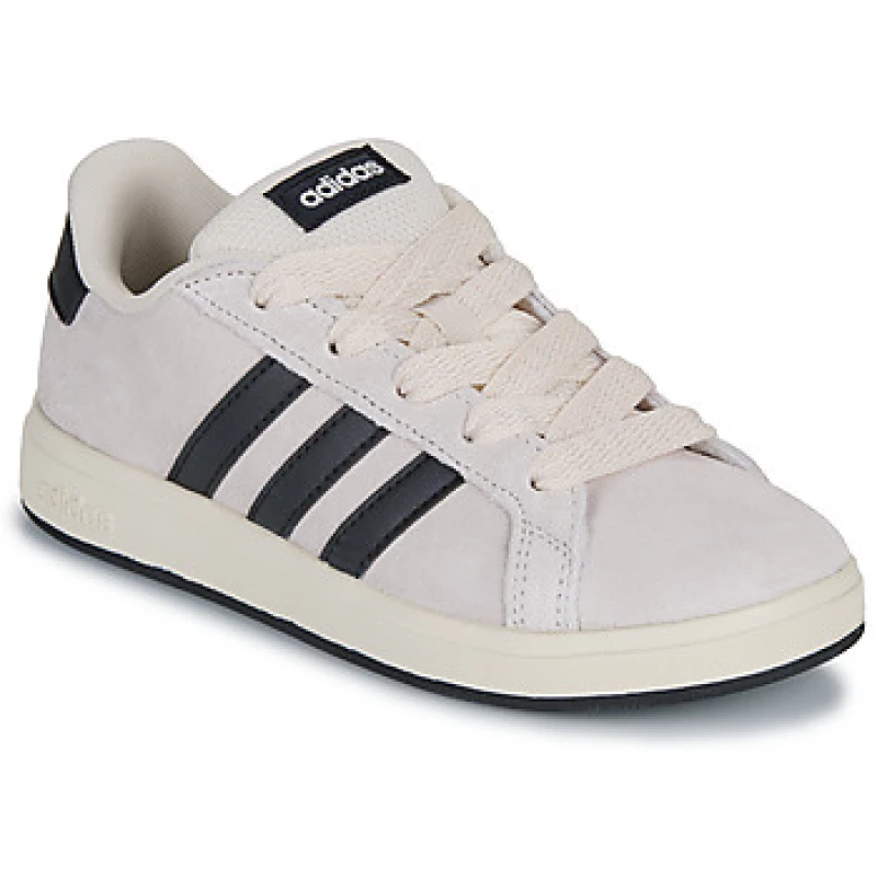 Image of Adidas SPORTSWEAR Kids Grand Court 00s Trainers ecru/black Baby 36 (3.5);37.3 (4);38 (5);39.3 (5.5 to 6);40 (6.5)