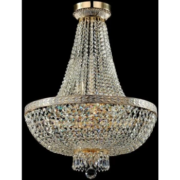 Image of Maytoni Lighting - Bella Grand Chandelier Gold & Crystal, 8 Light, E14