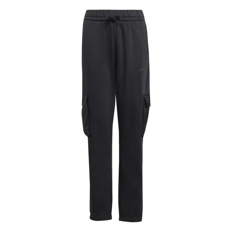 Image of adidas Utility Fleece Cargo Joggers Juniors Black male 7-8 Years
