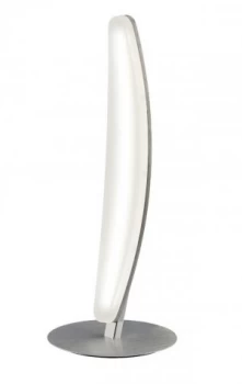 image of Table Lamp 6W LED 3000K, 540lm, Satin Aluminium, Frosted Acrylic