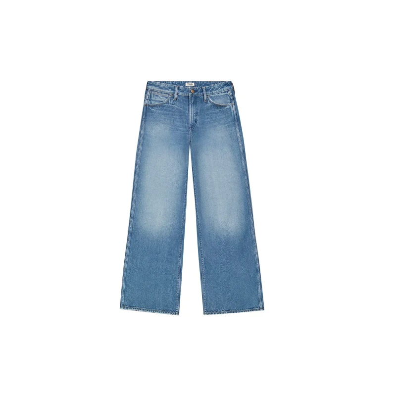 Image of Wrangler Womens wide-leg jeans Wrangler World Bleu Female 30x32