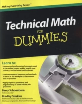 Image of Technical Math for Dummies by Barry Schoenborn Paperback