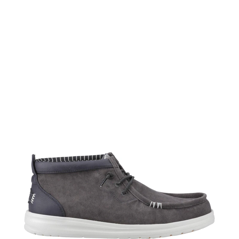 Image of HEYDUDE Wally Mid GripR Boots Black male 7 (41)