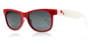 Image of Polaroid Junior P0300D Sunglasses Red / White 0FT Polariserade 40mm