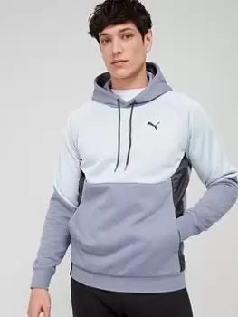 Image of Puma Tech Overhead Hoodie - Grey, Size S, Men