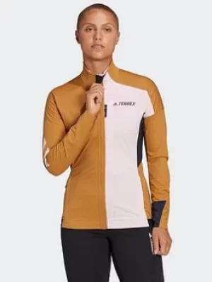 Image of adidas Terrex Xperior Cross-country Ski Soft Shell Jacket, Blue Size XS Women