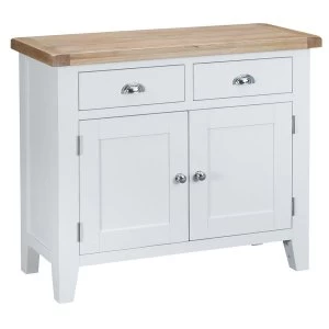 image of Madera Ready Assembled 2 Drawer 2 Door Wooden Sideboard