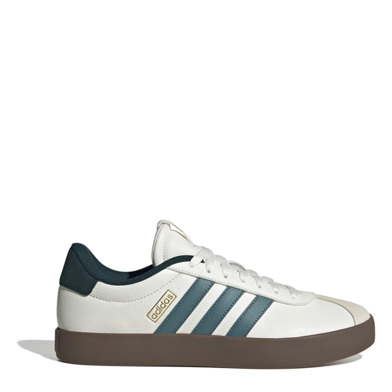 Image of adidas VL Court 3.0 Shoes Mens White/Teal male 7 (40.7)
