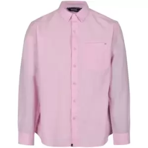 Image of Regatta Mens Bard Coolweave Organic Cotton Long Sleeve Shirt L- Chest 41-42' (104-106.5cm)