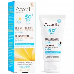 image of Acorelle Babies Organic SPF 50+ Sunscreen 50ml