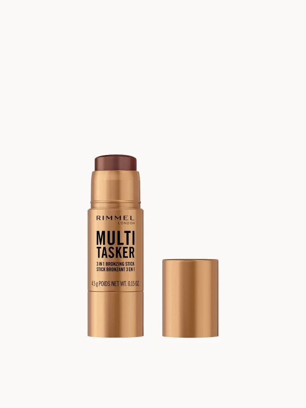 Image of Rimmel Multi-Tasker Bronzer & Highlighter Stick 30ml (Various Shades) - Deep