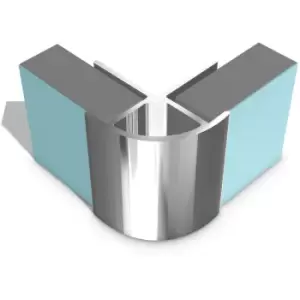 Image of Classic 11mm Wall Panel External Corner Trim Type b Bright Polished - Bright Polished - Multipanel
