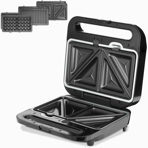 Sandwich Grill 3in1 Black/Silver 1000W