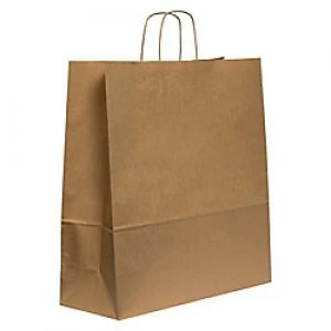 Image of Purely Packaging Vita Twist Handle Paper Bag 450 (W) x 480 (H) x 170 (D) mm Brown Pack of 150