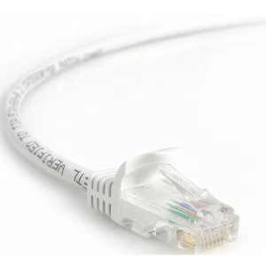 image of 7ft White Snagless Cat5e UTP Patch Cable