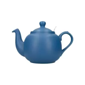 image of Farmhouse Filter 6 Cup Teapot Nordic Blue - London Pottery