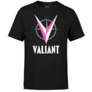 image of Valiant Comics Logo Pink T-Shirt - Black