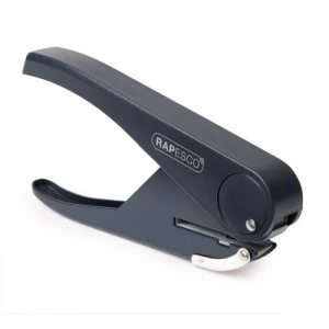 Image of Rapesco 1-Hole Medium Duty Punch 26 Sheets Black