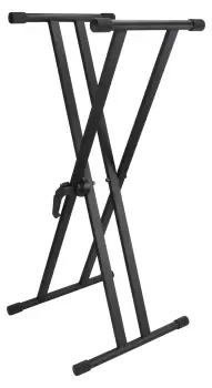 image of Strong Double Cross Keyboard Stand with Locking Mechanism by Cobra