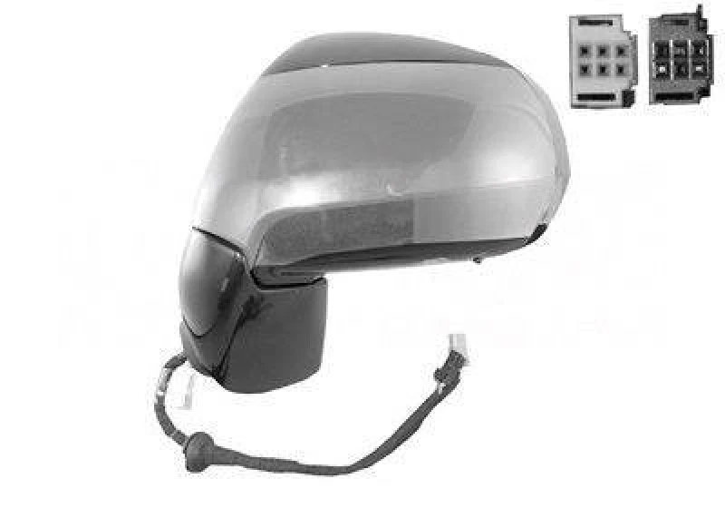 Image of VAN WEZEL 0928807 Wing mirror * HAGUS * Left, Heatable Outside Mirror (50)