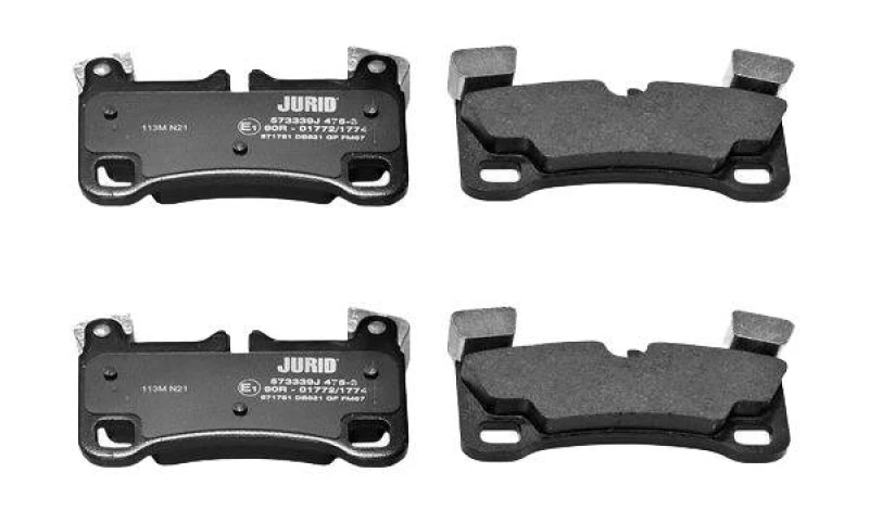 Image of JURID 573339J Brake pad set prepared for wear warning indicator, without accessories Brake Pad Set,disc brake (402)