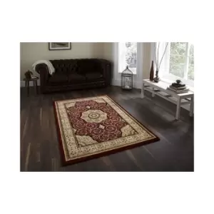 Image of Heritage 4400 Red 150cm x 150cm Circle - Beige and Red