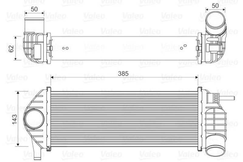 Image of Intercooler VALEO 818584