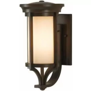 image of Loops - Outdoor IP44 Wall Light Heritage Bronze LED E27 60W