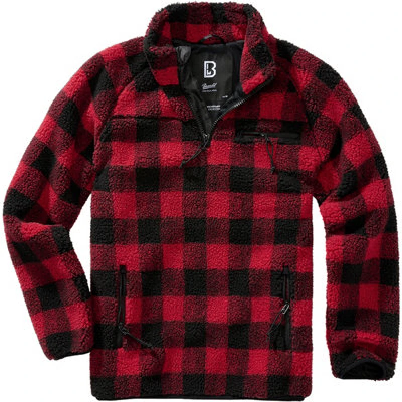 Image of Brandit Fleece Sweatshirt Sweatshirt red Black S Men