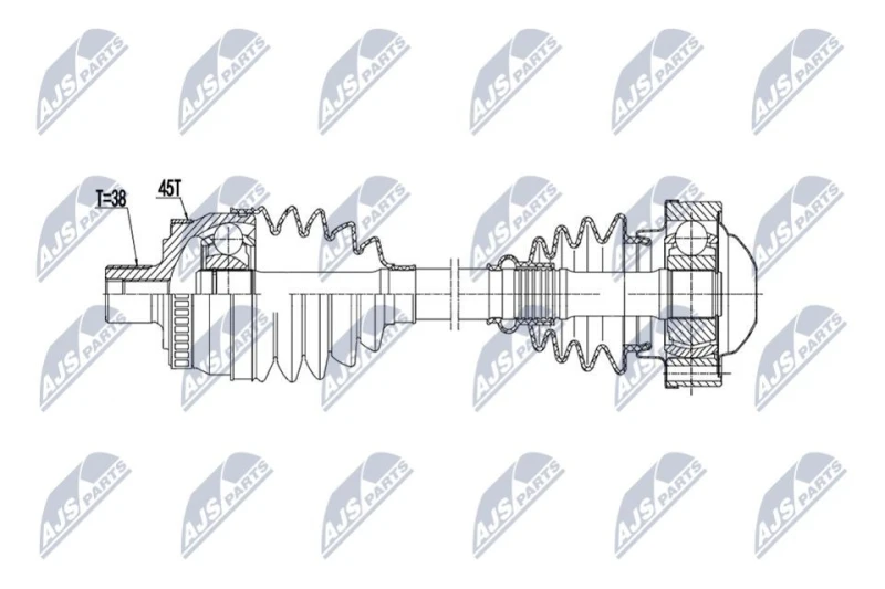 Image of NTY Drive shaft NTY NPW-AU-110