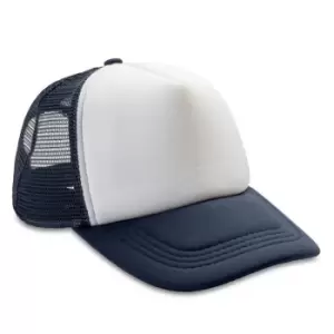 image of Result Detroit Trucker Cap (One Size) (Navy/White)