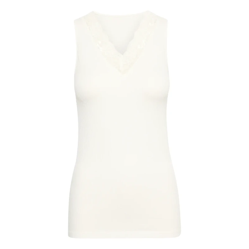 Image of culture Womens tank top CULTURE Camilla Blanc Female M/L