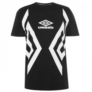 Image of Umbro Cavalier T Shirt - Black/White