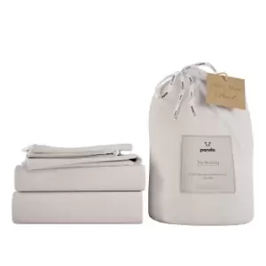 Image of Panda Bamboo White Bedding Set White