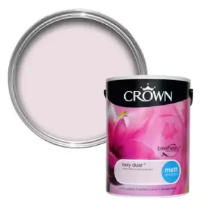 image of Crown Breatheasy Fairy Dust Matt Emulsion Paint 5L