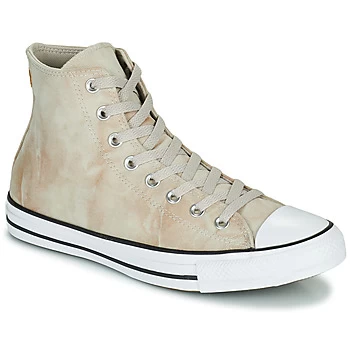 Converse CHUCK TAYLOR ALL STAR SUMMER DAZE - WASH HI mens Shoes (High-top Trainers) in Beige,9.5,10.5