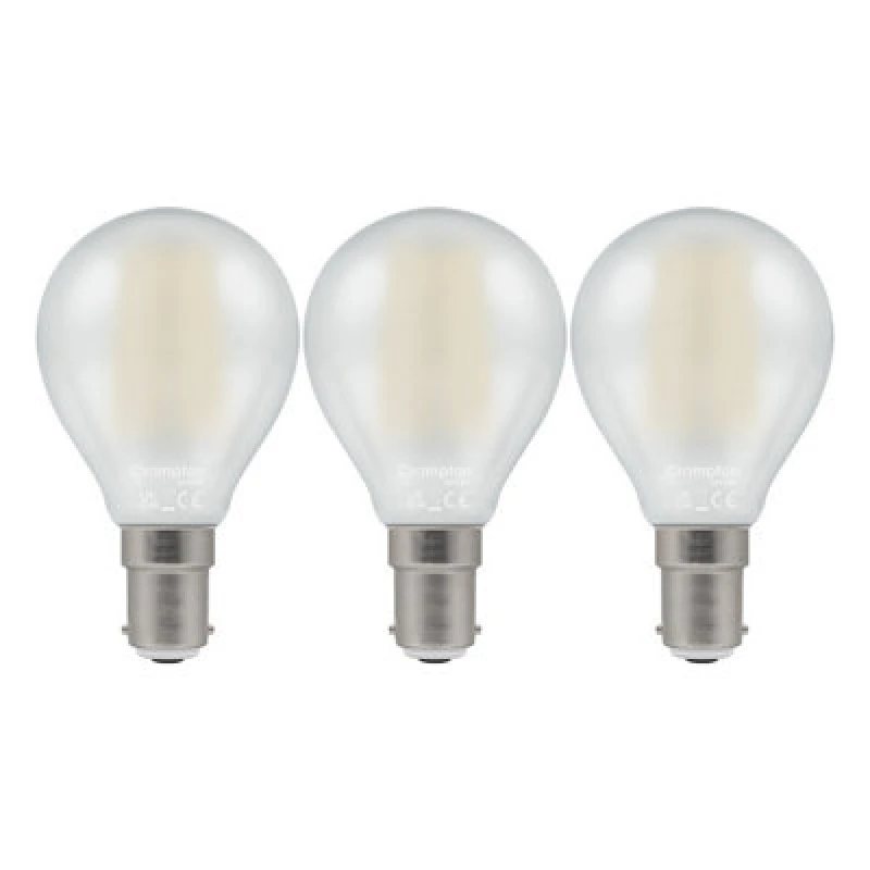 Image of Crompton Lamps LED Golfball 4.2W B15 Filament Warm White Pearl (40W Eqv)
