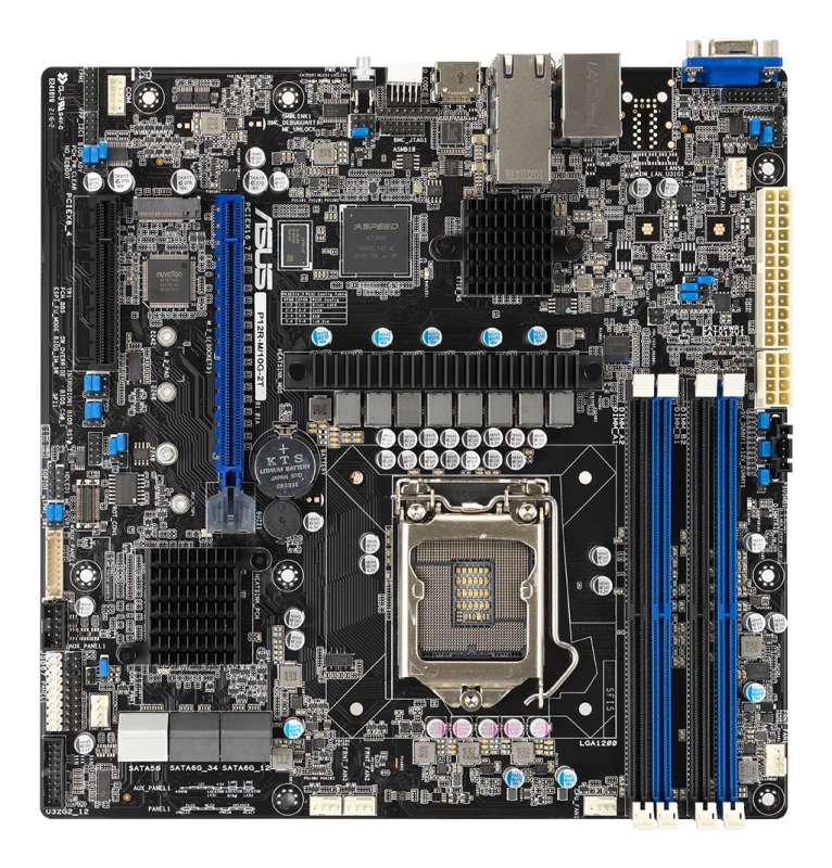 Image of ASUS P12R-M/10G-2T Intel C252 LGA 1200 (Socket H5) micro ATX