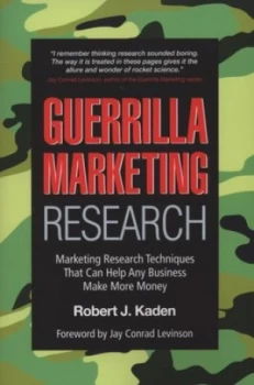 Image of Guerrilla Marketing Research by Robert J. Kaden Paperback