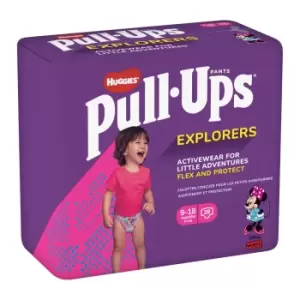 Image of Huggies Pull Ups Explorers Girls 9-18 Months