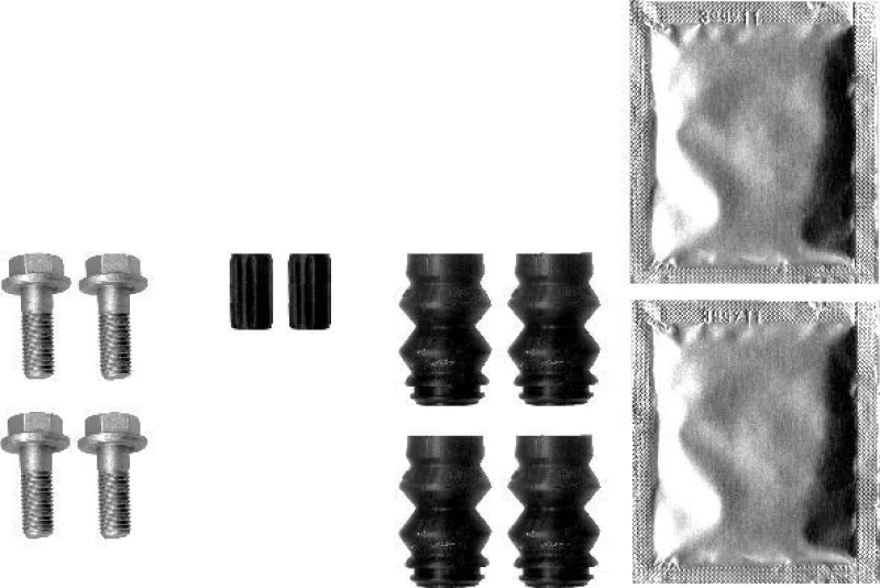Image of HELLA Guide sleeve kit, brake caliper HELLA 8DZ 355 201-571