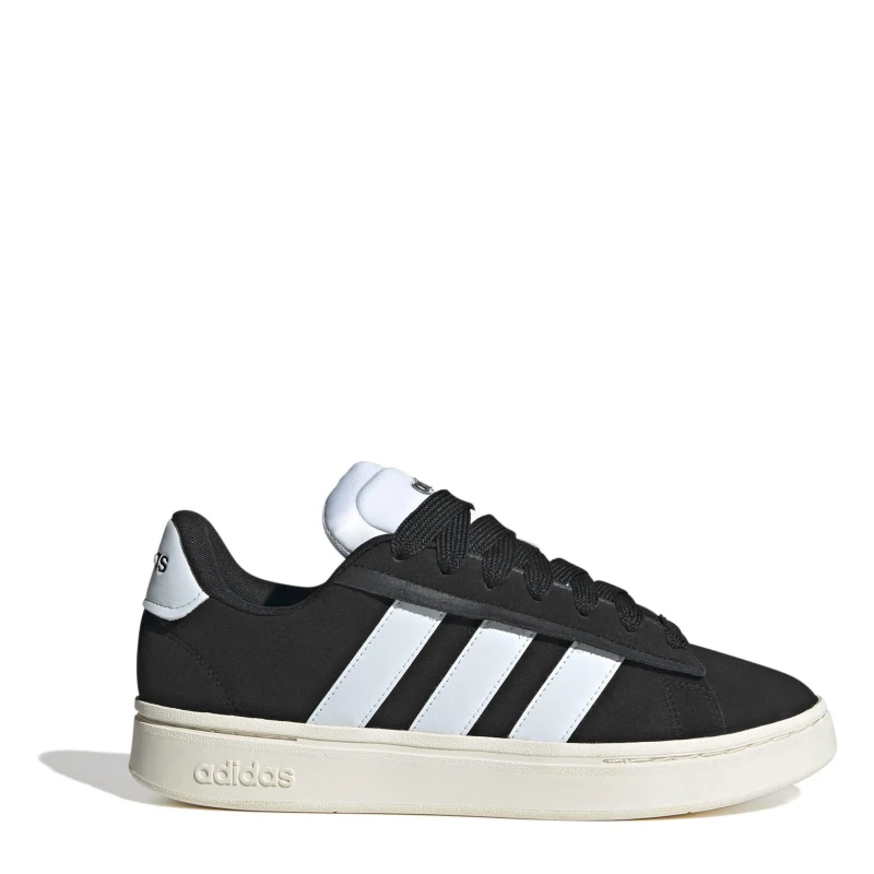 Image of adidas grand court alpha trainers in Black & white Black/White UK 5