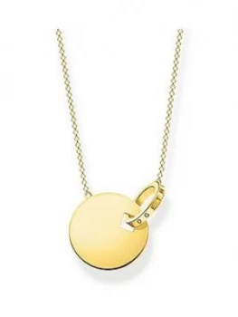 image of Thomas Sabo Gold Plated Sterling Silver Together Coin Necklace