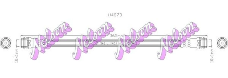 Image of Brake hose KAWE H4873