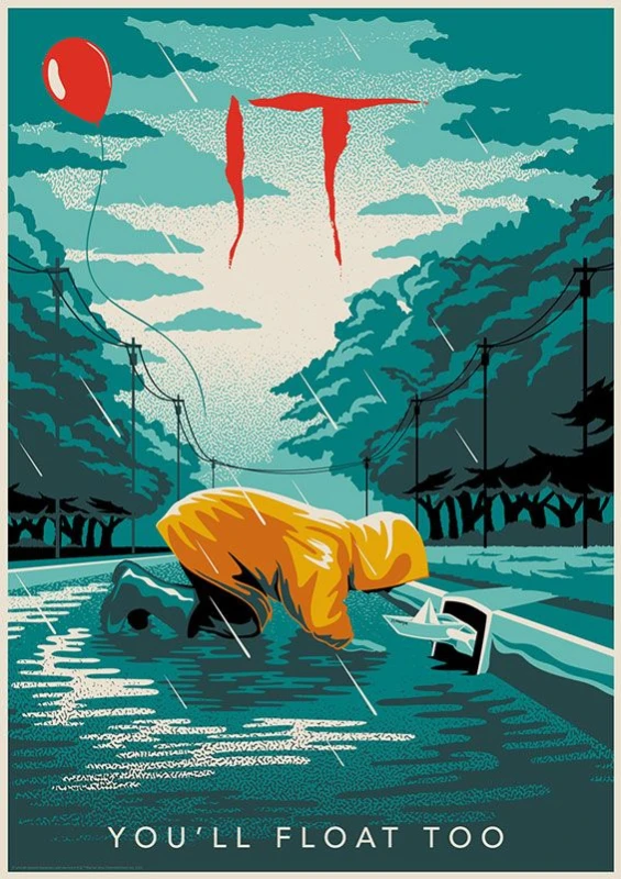 Image of IT Pennywise Limited Edition A3 Numbered Art Print 42x30cm Multi A3 Unisex 5060948290616